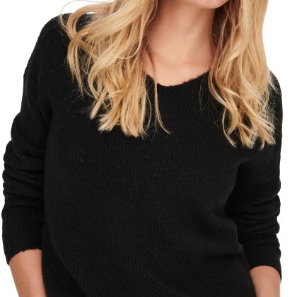 Only Camisola Camilla V-neck Black Only Camisola Camilla V-neck Black