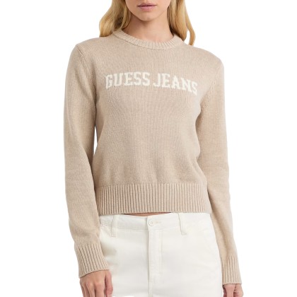Guess Camisola  Cn Gue J Intarsia Brown Oatmeal Heathe