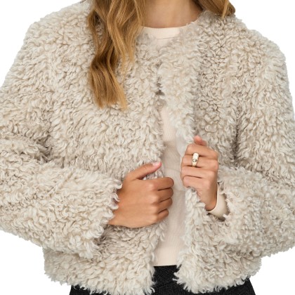 JDY Casaco Jdyneo Faux Fur Otw Sie Tofu