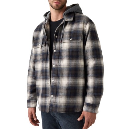 Levis Casaco Francisco Sherpa Flannel Warwick Plaid Dar Levis Casaco Francisco Sherpa Flannel Warwick Plaid Dar