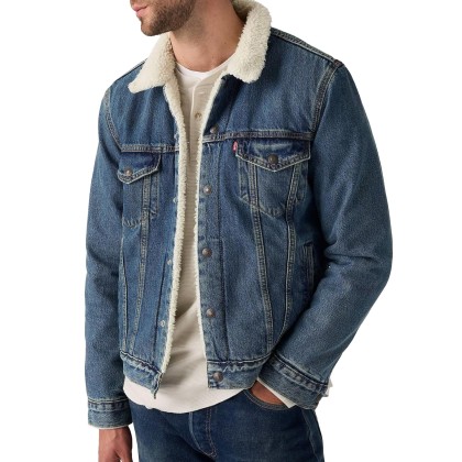 Levis Casaco Type 3 Sherpa Trucker In The Morning Sh Levis Casaco Type 3 Sherpa Trucker In The Morning Sh