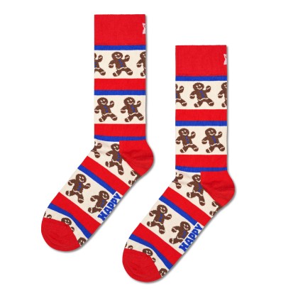 Happy Socks Gingerbread Stripe Sock Vermelho Happy Socks Gingerbread Stripe Sock Vermelho