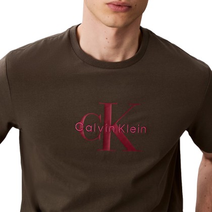 Calvin Klein T-shirt Hero Monologo 20s Grey Calvin Klein T-shirt Hero Monologo 20s Grey