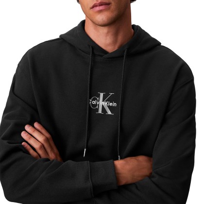 Calvin Klein Sweat Eu 350terry Micro Monologo Ho Black Calvin Klein Sweat Eu 350terry Micro Monologo Ho Black