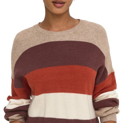 Only Camisola Atia Stripe Knt Beige Mel/deep M/picante/whitecap G Mel Only Camisola Atia Stripe Knt Beige Mel/deep M/picante/whitecap G Mel