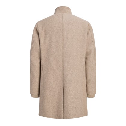 Jack & Jones Casaco Melton Wool Blend Greige Twill Jack & Jones Casaco Melton Wool Blend Greige Twill