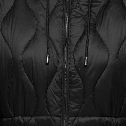 Only Casaco Tania Quilt Hood Black Only Casaco Tania Quilt Hood Black