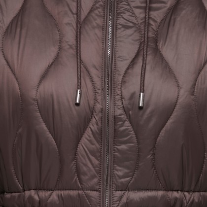 Only Casaco Tania Quilt Hood Coffee Bean Only Casaco Tania Quilt Hood Coffee Bean