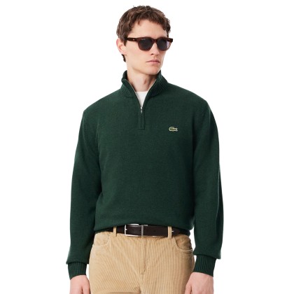 Lacoste Camisola Half-zip Carded Wool Sinople
