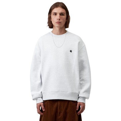 Carhartt Wip Sweat Mack Ash Heather / Black Carhartt Wip Sweat Mack Ash Heather / Black