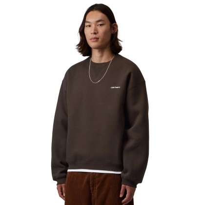 Carhartt Wip Sweat Ebbert Tobacco / White Carhartt Wip Sweat Ebbert Tobacco / White