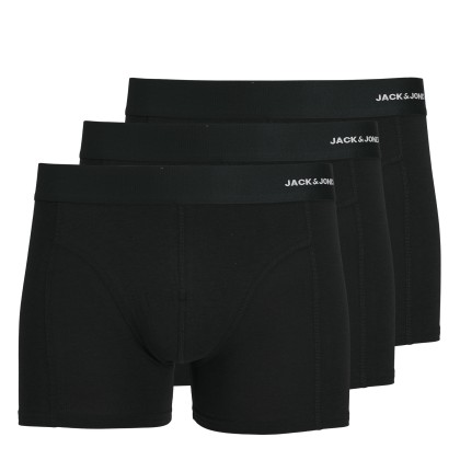 Jack & Jones Boxers Basic Bamboo 3 Pack Black Black - Black Jack & Jones Boxers Basic Bamboo 3 Pack Black Black - Black