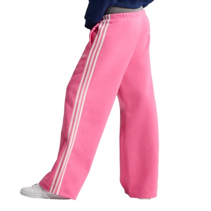 adidas Originals Calça Adisignature 3 Stripes Open Hem Pulse Magenta / Off White adidas Originals Calça Adisignature 3 Stripes Open Hem Pulse Magenta / Off White
